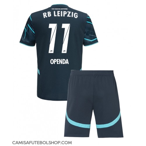 Camisa de time de futebol RB Leipzig Lois Openda #11 Replicas 3º Equipamento Infantil 2024-25 Manga Curta (+ Calças curtas)